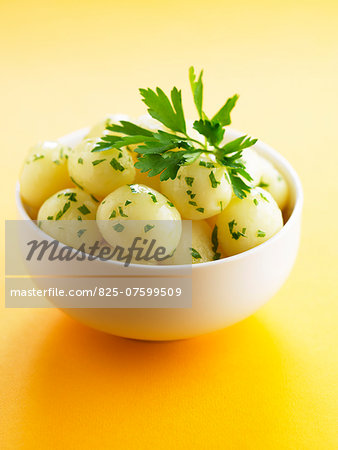 New potatoes with parsley