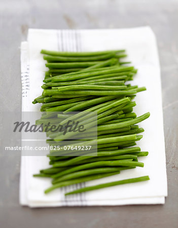 Steam-cooked green beans Steam-cooked green beans