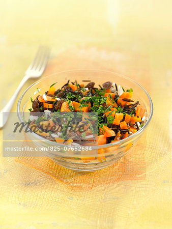 Wild rice and carrot salad