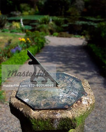 Altamont Co Carlow, Sundial on the Broad Walk, Summer