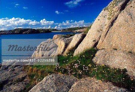 The Rosses, County Donegal, Ireland; Rocky riverbank