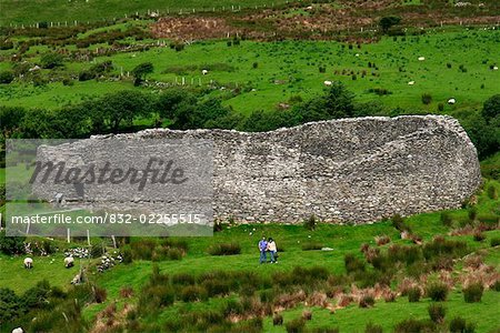 Iveragh Peninsula, County Kerry, Ireland; Staigue stone fort