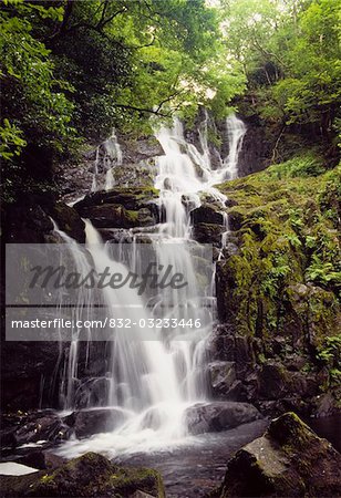 Torc Waterfall, Killarney, Co Kerry, Ireland;  Waterfall in Killarney National Park