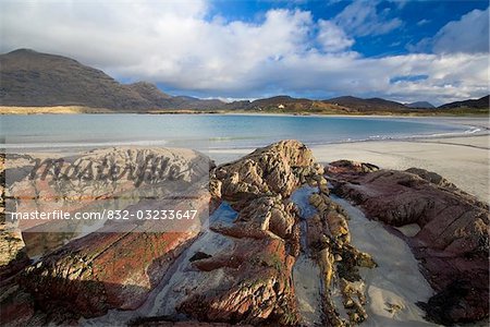 Glassillaun, Co Galway, Ireland; Rock strata along Glassillaun beach