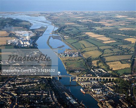 Drogheda Co Louth Ireland Aerial View Of A Town And Estuary Of The River Boyne Stock Photo Masterfile Rights Managed Artist Iic Code 2