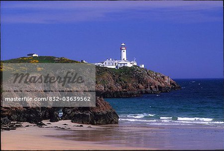 Fanad Head Lighthouse, Co Donegal, Ireland; Lighthouse Built In 1817 At Entrance To Lough Swilly From Mulroy Bay