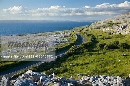 Road Through The Burren, Black Head, County Clare, Ireland