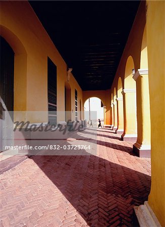 Colonial arcade in Trinidad, Cuba Colonial arcade in Trinidad, Cuba