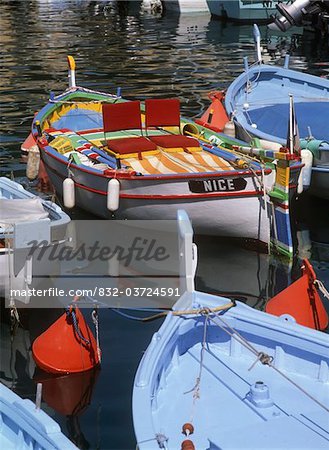 Old boats in harbor