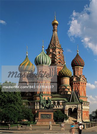 St. Basil's Cathedral, Red Square, UNESCO World Heritage Site, Moscow, Russia, Europe