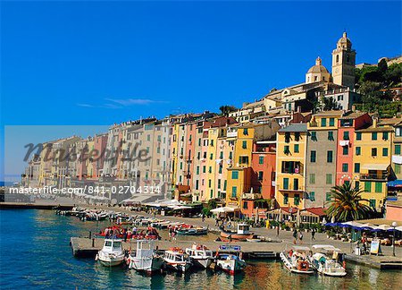 The harbour at Portovenere, Liguria, Italy
