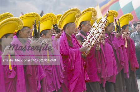 New Year (Losar) celebrations, Labrang Monastery, Gansu province, China, Asia