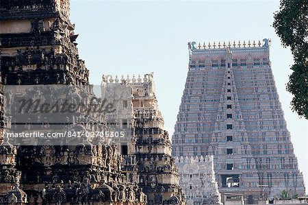 Ranganatha Hindu temple, Srirangam, Tamil Nadu state, India, Asia