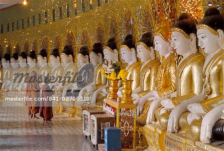 Onhmin Thonza monastery, Sagaing, Myanmar (Burma), Asia