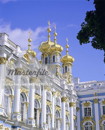 Baroque St. Catherine Palace, Pushkin, near St. Petersburg, Russia, Europe