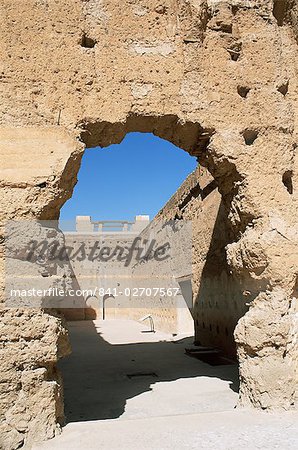 Ruins of El Badi Palace, Marrakesh (Marrakech), Morocco, North Africa, Africa