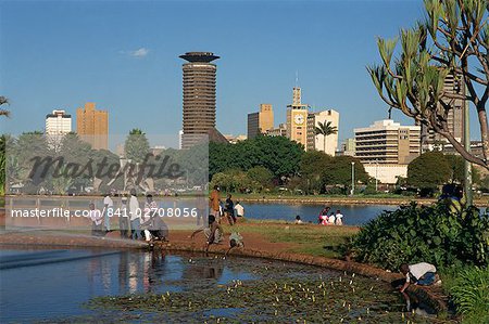 City skyline, Nairobi, Kenya, East Africa, Africa