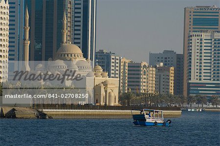 Sharjah Mosque Creek, Sharjah, United Arab Emires (U.A.E.), Middle East