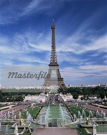 Trocadero and the Eiffel Tower, Paris, France, Europe