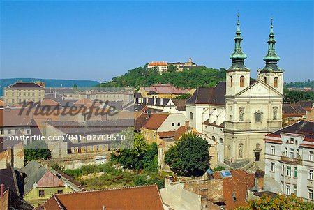 Rooftops and St. Michael's church, Brno, Czech Republic, Europe Rooftops and St. Michael's church, Brno, Czech Republic, Europe