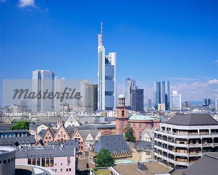 City skyline, Frankfurt-am-Main, Hessen, Germany, Europe