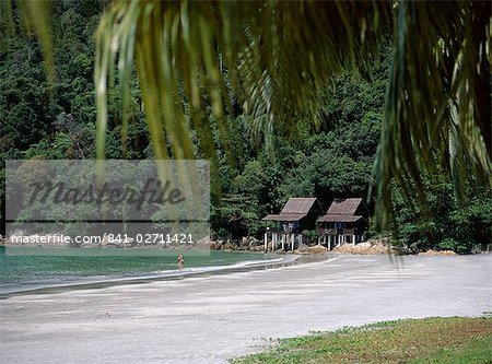 Beach at the Pan Pacific Hotel, Pangkor Island, Malaysia, Southeast Asia, Asia