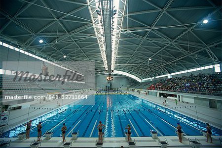 Interior of the Olympic Swimming Pool at Homebush, Sydney, New South Wales, Australia, Pacific