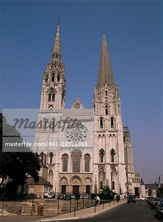 Chartres Cathedral, UNESCO World Heritage Site, Chartres, Eure-et-Loir, Centre, France, Europe