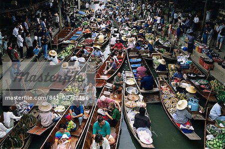 Floating market, near Bangkok, Thailand, Southeast Asia, Asia Floating market, near Bangkok, Thailand, Southeast Asia, Asia