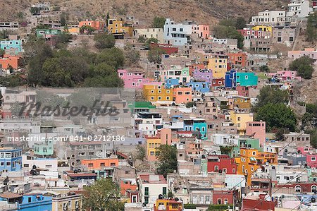 Colourful buildings, Guanajuato, Guanajuato State, Mexico, North America