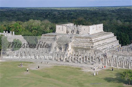 Temple of the Warriors, Chichen Itza, Mexico, Central America