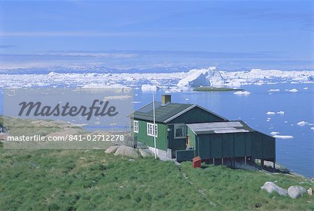 Settlement of Iliminaq, Disko Bay, Greenland, Polar Regions