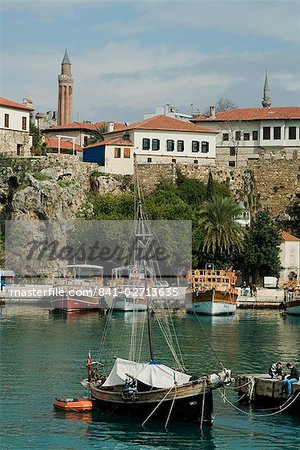 The Old Harbour, Antalya, Anatolia, Turkey, Asia Minor, Eurasia
