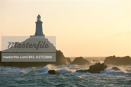 Corbiere lighthouse, St. Brelard-Corbiere Point, Jersey, Channel Islands, United Kingdom, Europe