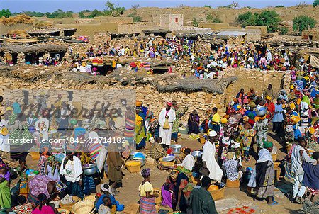 Market, Dogon region, Sanga, Mali, Africa