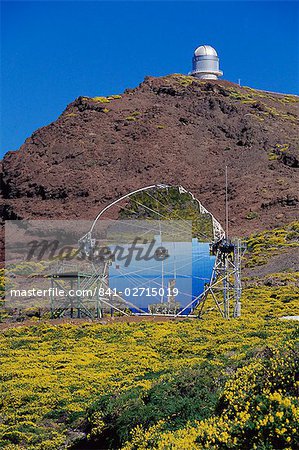 Astrophysic observatory, the most important in Europe, situated near Roque de los Muchachos, La Palma, Canary Islands, Spain, Europe