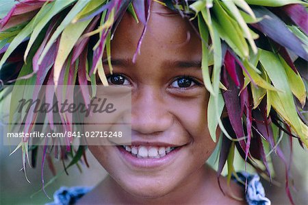 Portrait of a young boy, Atiheu Bay, Nuku Hiva Island, Marquesas Islands archipelago, French Polynesia, South Pacific Islands, Pacific