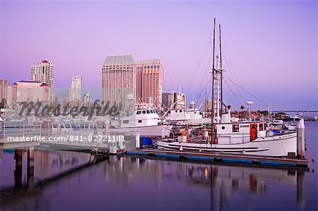 Tuna Harbor and Hyatt Hotel, San Diego, California, United States of America, North America