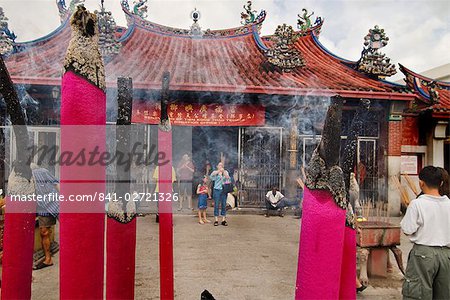 Giant incense sticks, Chinese moon festival, Georgetown, Penang, Malaysia, Southeast Asia, Asia