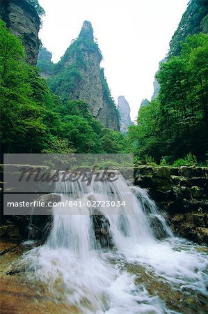 Spectacular Limestone Outcrops Forests And Waterfalls Of Zhangjiajie Forest Park In The Wulingyuan Scenic Area Hunan Province China Stock Photo Masterfile Rights Managed Artist Robertharding Code 841