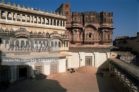 Meherangarh Fort built in 1459, Jodhpur, Rajasthan state, India, Asia