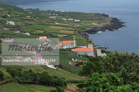 Arrife Miradouro, view to Santa Barbara, Pico, Azores, Portugal, Atlantic, Europe