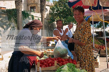 Market, Korcula, Korcula Island, Croatia, Europe