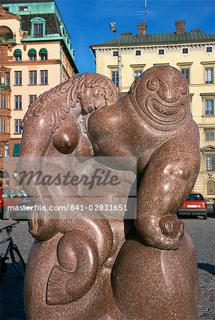Seagod sculpture by Carl Milles, Skappsbron, Stockholm, Sweden, Scandinavia, Europe