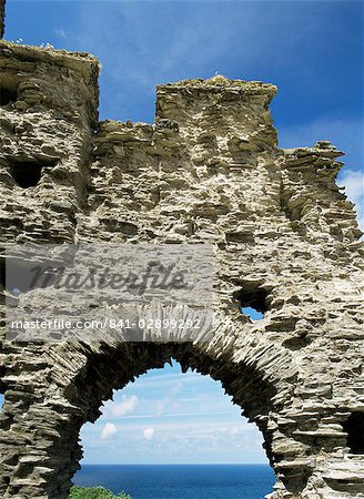 Tintagel castle, Cornwall, England, United Kingdom, Europe