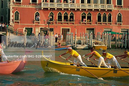 Regatta Storica, Venice, UNESCO World Heritage Site, Veneto, Italy, Europe