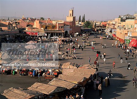 Place Djemaa el Fna, the Medina, Marrakesh, Morocco, North Africa, AFrica