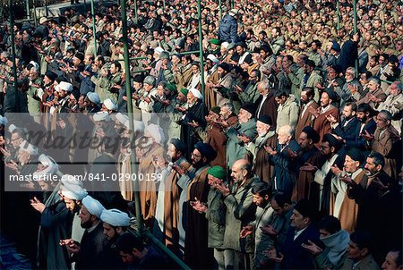 Crowds at Friday Prayers, Tehran, Iran, Middle East