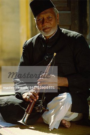 Ustad Bismillah Khan, shehnai player and one of India's most brilliant musicians, India, Asia