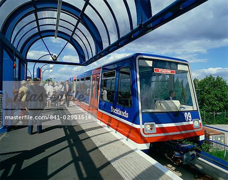 Docklands Light Railway, Docklands, London, England, United Kingdom, Europe